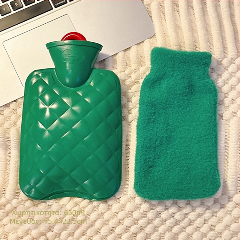 Μπουκάλι ζεστού νερού με πλήρωση — PVC υψηλής πυκνότητας, θέρμανση με έγχυση νερού, μάρκα Lemon book, εξατομίκευση