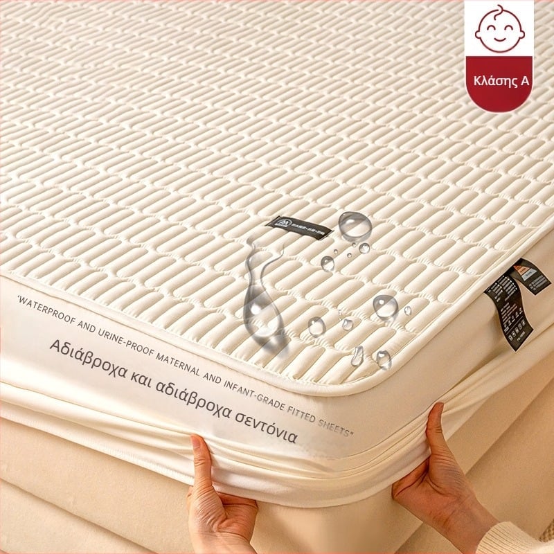 Αδιάβροχο ελαστικό σεντόνι στρώματος με quilted επένδυση - μονό, καλοκαιρινή έκδοση