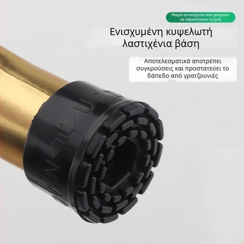 Θέση πόρτας από κράμα ψευδάργύρου με χειροκίνητο ελατηριωτό πετάλι, περιοριστής κορυφής από καουτσούκ, εγκατεστημένος πάνω στην πόρτα, φινίρισμα γυαλισμένο και ηλεκτροπλατιωμένο