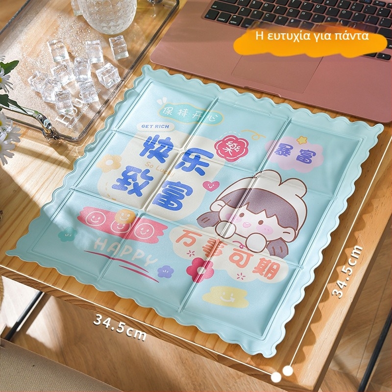 Δίσκος ψύξης Ice Pad – PVC με πλήρωση νερού, καρτούν στυλ, 0,6 kg, για πρόληψη θερμοπληξίας και ψύξη