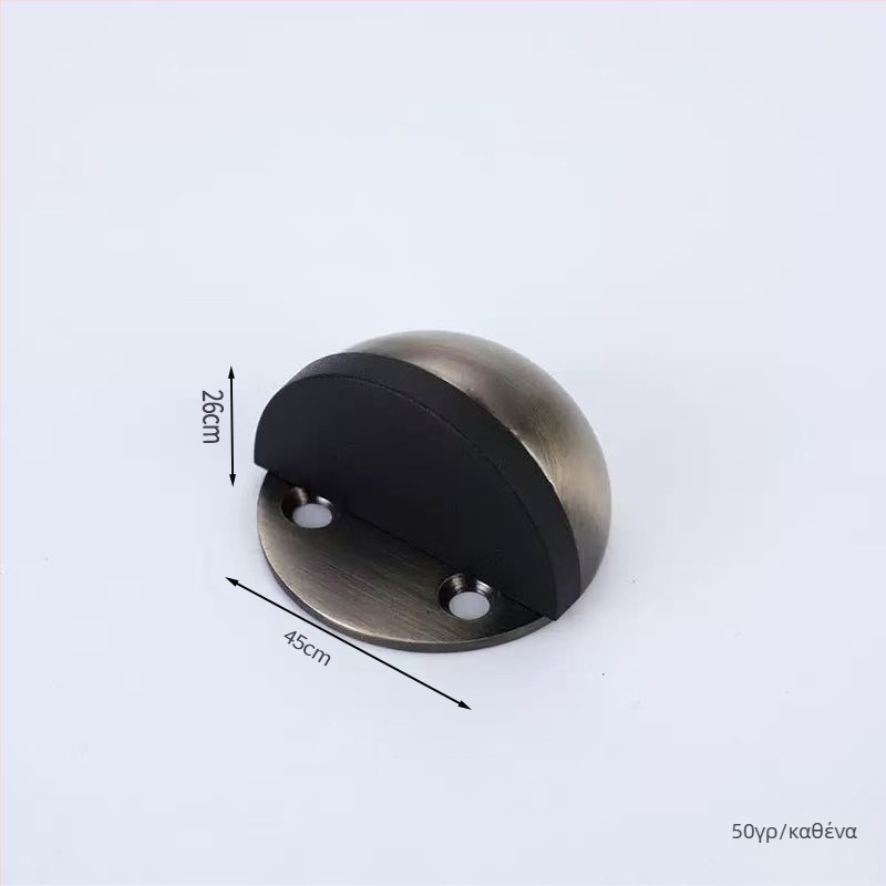 Ανοξείδωτος περιοριστής πόρτας με κεφαλή χελώνας, τοποθετούμενος στο δάπεδο, αντικρούσιμος, ήσυχη λειτουργία, φινίρισμα ηλεκτροπλατίσματος