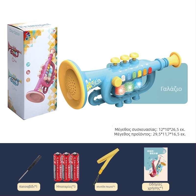 Παιδικό φυσητό όργανο με φωτισμό — παιχνίδι ήχου Yitong, για παιδιά 4–6 ετών