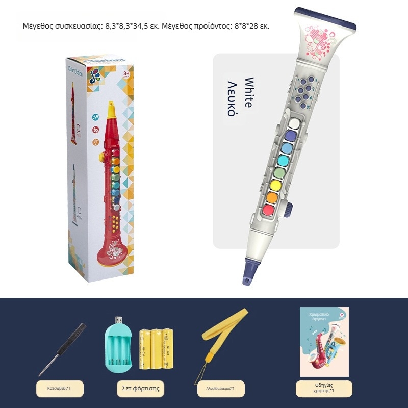 Παιδικό φυσητό όργανο με φωτισμό — παιχνίδι ήχου Yitong, για παιδιά 4–6 ετών