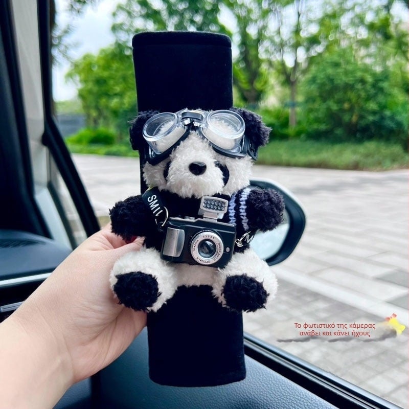 Μαξιλαράκι ζώνης αυτοκινήτου με σχέδιο Panda – χαριτωμένο καρτούν, κατάλληλο για όλες τις εποχές, 0,3 kg, κωδικός AL980330289527, μάρκα Other