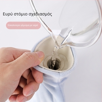 Θήκη ζεστού νερού με έγχυση – Καρτούν διαστημικός αστροναύτης, καουτσούκ, για το χέρι, 270 g, Διπλής χρήσης ζεστό/κρύο