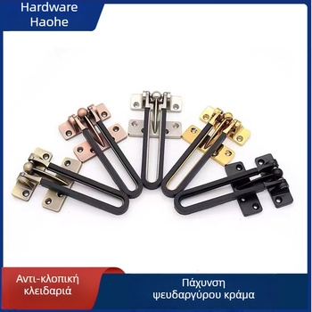 Κλειδαριά πόρτας από κράμα ψευδαργύρου, αντικλοπή, ηλεκτροπλαστικό φινίρισμα, μοντέρνο μινιμαλιστικό στυλ