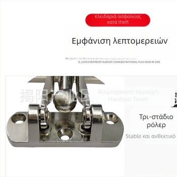 Κλειδαριά πόρτας από κράμα ψευδαργύρου, αντικλοπή, ηλεκτροπλαστικό φινίρισμα, μοντέρνο μινιμαλιστικό στυλ