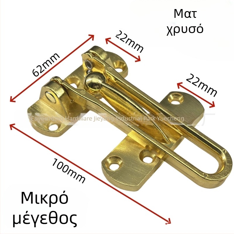 Κλειδαριά πόρτας από κράμα ψευδαργύρου, αντικλοπή, ηλεκτροπλαστικό φινίρισμα, μοντέρνο μινιμαλιστικό στυλ