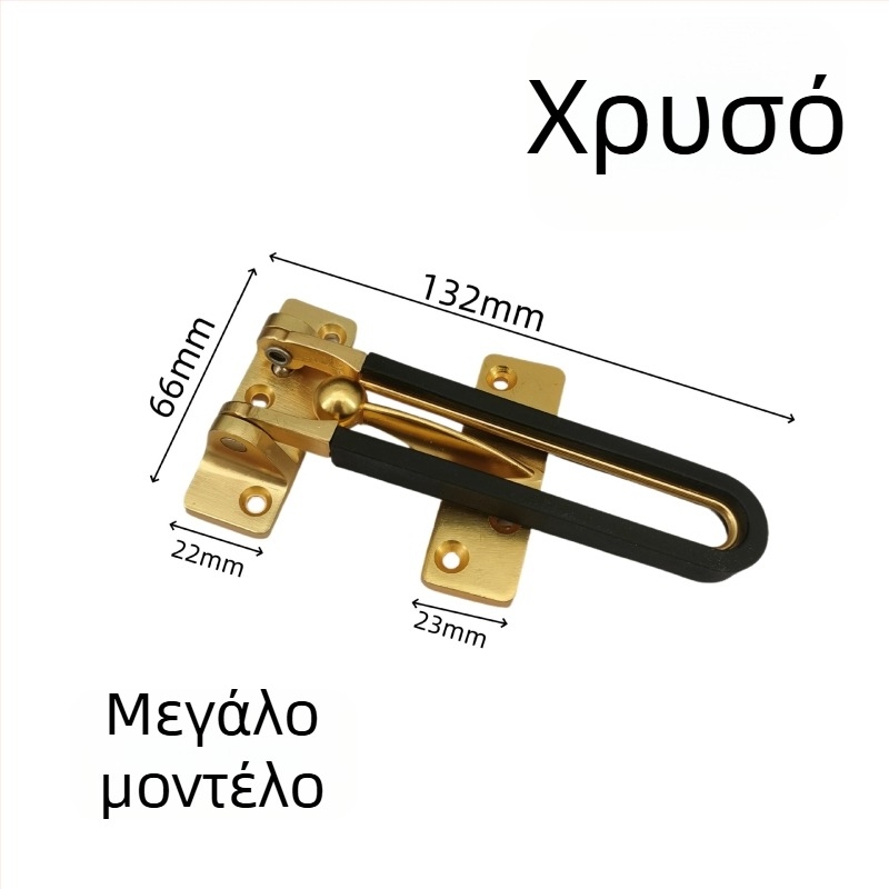 Κλειδαριά πόρτας από κράμα ψευδαργύρου, αντικλοπή, ηλεκτροπλαστικό φινίρισμα, μοντέρνο μινιμαλιστικό στυλ