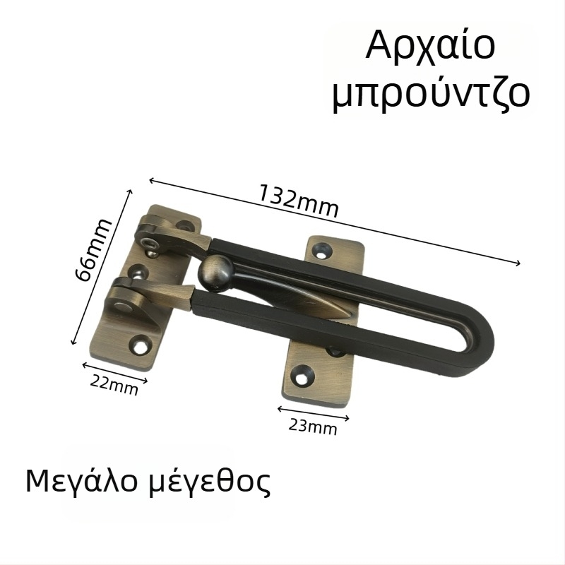 Κλειδαριά πόρτας από κράμα ψευδαργύρου, αντικλοπή, ηλεκτροπλαστικό φινίρισμα, μοντέρνο μινιμαλιστικό στυλ