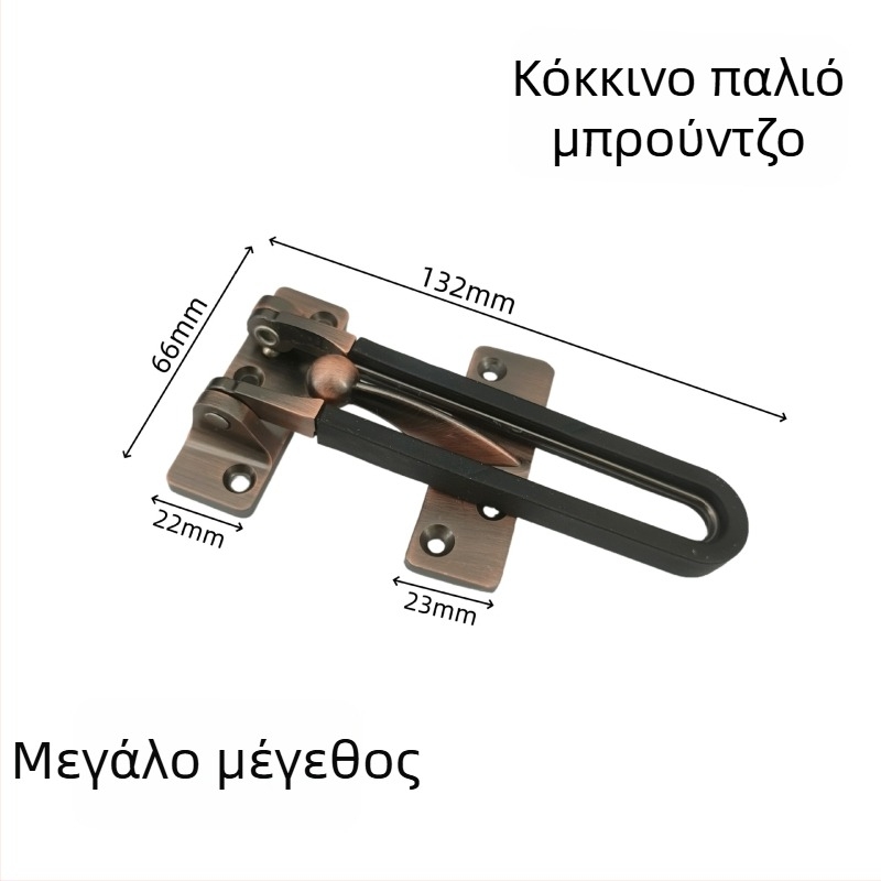 Κλειδαριά πόρτας από κράμα ψευδαργύρου, αντικλοπή, ηλεκτροπλαστικό φινίρισμα, μοντέρνο μινιμαλιστικό στυλ