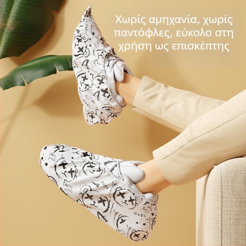Κάλυμμα παπουτσιών, παχύτερο και ανθεκτικό στη φθορά από μη υφαντό ύφασμα, για εσωτερική χρήση σε καθαρά δωμάτια, πολλαπλής χρήσης