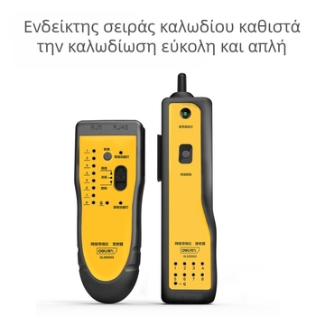 Deli DL335002 ανιχνευτής δικτύου και πολυλειτουργικός μετρητής γραμμών τηλεφωνίας, RJ45 + RJ11
