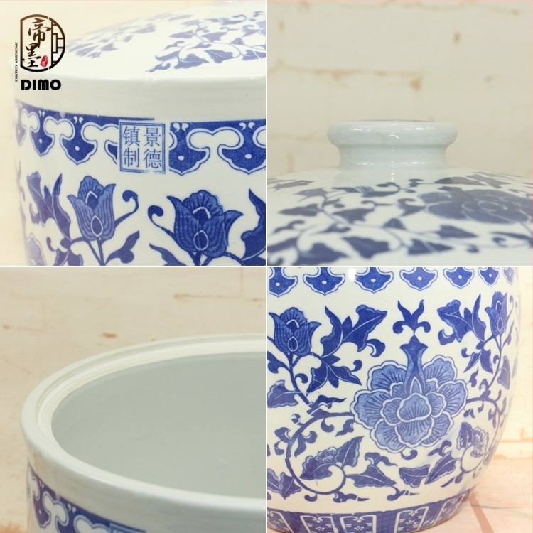 Κεραμικός στρογγυλός βάζος αποθήκευσης με καπάκι, χωρητικότητα 5 L ή περισσότερο, κατάλληλο για φούρνο μικροκυμάτων, δυνατότητα προσαρμογής