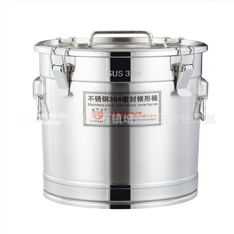 304 ανοξείδωτος κάδος αποθήκευσης – κυκλικός, ανθεκτικός σε διαρροές, πάνω от 5 L, κατάλληλος για κρασί, ζύμωση, λάδι, τσάι και ρύζι