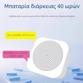 Bluetooth ηχείο διαφήμισης με φωνητικές οδηγίες για προωθήσεις (5W, BT 5.2, 2000–4000mAh, 100 Hz–20 kHz, SNR ≥70 dB)