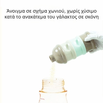 Τριών επιπέδων Κουτί Γάλακτος σε σκόνη για Μωρά, Φορητός Αεροστεγής Οργανωτής Τροφίμων με Διαχωρισμένα Διαμερίσματα για Νεογνά