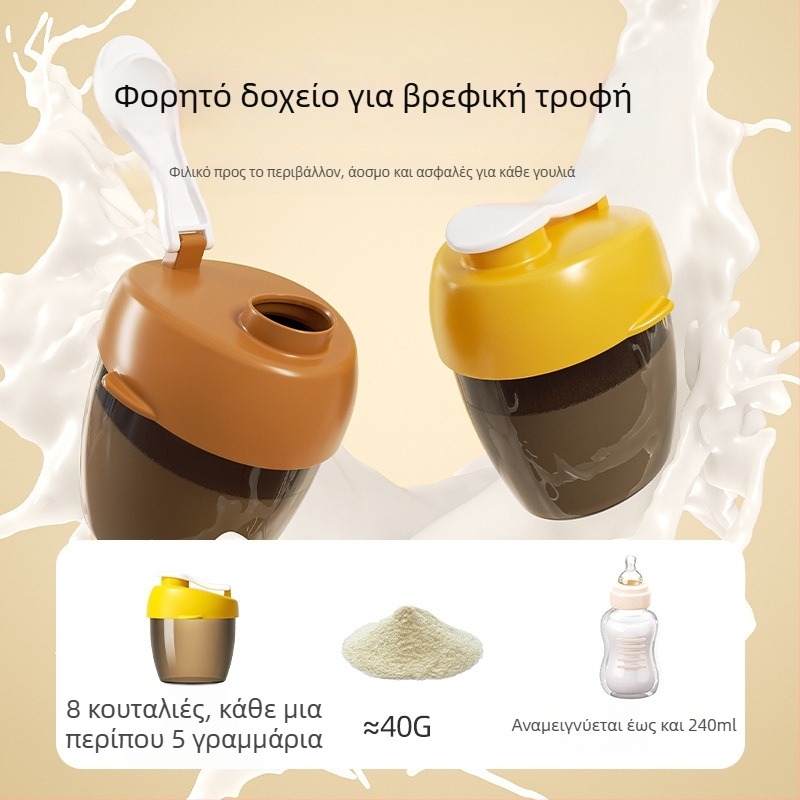 Κουτί αποθήκευσης γάλακτος σε σκόνη, φορητό δοχείο αποθήκευσης για βρεφικό γάλα, χωρίς μάρκα, για νεογνά έως 3 ετών (Στυλ κουτιού: Άλλο; Μάρκα: Καμία; Κατάλληλη ηλικία: Νεογέννητα–3 ετών)