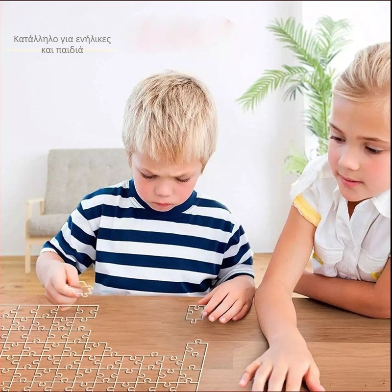 Ακρυλικό διαφανές 3D παζλ, 49 τεμάχια, για DIY συναρμολόγηση