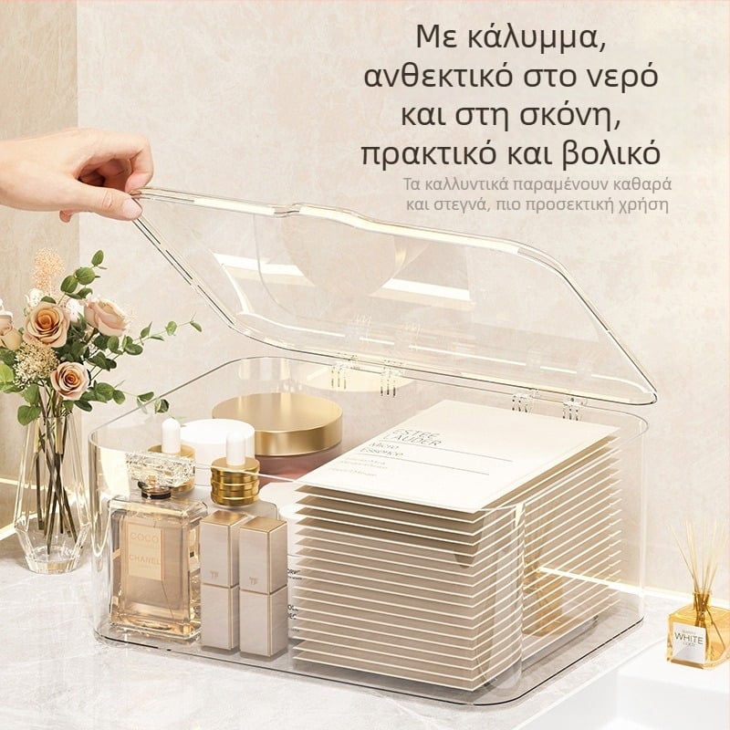 Κουτί αποθήκευσης καλλυντικών για μάσκες, πλαστικό, μινιμαλιστικό στυλ, δυνατότητα εκτύπωσης λογότυπου, κυκλοφόρησε το 2025