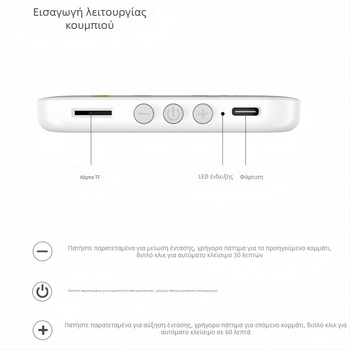 Συσκευή μαξιλαριού για ύπνο με διπλά ηχεία, Bluetooth 5.3, 20Hz–20kHz, SNR ≥70dB