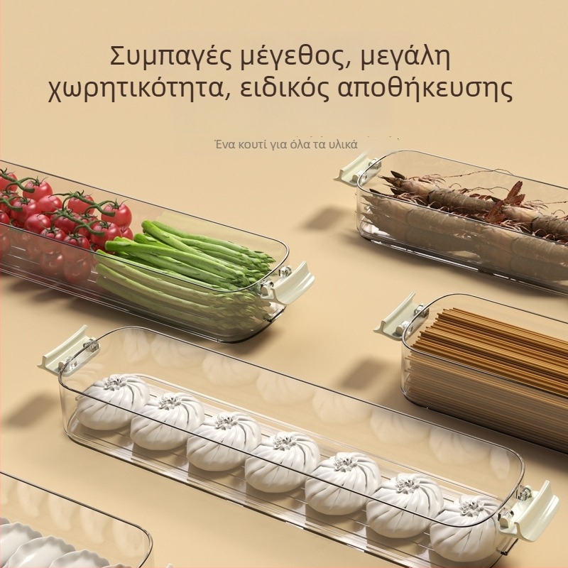 Κουτί αποθήκευσης ντάμπλινγκ για ψυγείο και κατάψυξη — Υψηλής ποιότητας κοντέινερ διατήρησης φρεσκάδας