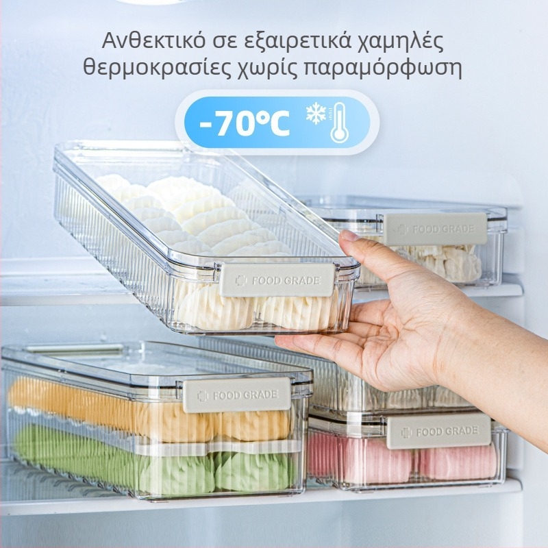 Κουτί αποθήκευσης νταμπλίνγκ – Πλαστικό, απλός και μοντέρνος σχεδιασμός, φορητό; Διαθέσιμη προσαρμογή; Εκτύπωση λογοτύπου διαθέσιμη