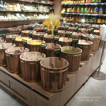 Κουβάς ρυζιού από μέταλλο, ανθεκτικός σε υγρασία, κινεζικού στυλ