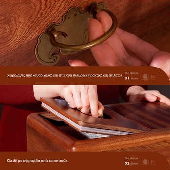 Ξύλινο δοχείο αποθήκευσης ρυζιού με σφράγιση – ανθεκτικό σε έντομα και υγρασία, χωρητικότητα άνω των 10 λίτρων, οικιακή κουζίνα