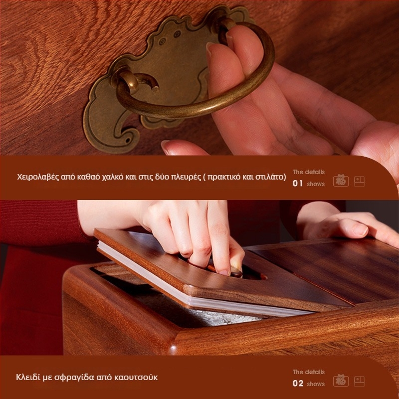 Ξύλινο δοχείο αποθήκευσης ρυζιού με σφράγιση – ανθεκτικό σε έντομα και υγρασία, χωρητικότητα άνω των 10 λίτρων, οικιακή κουζίνα