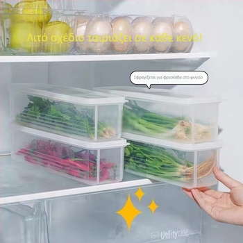 Πλαστικό δοχείο αποθήκευσης με σφράγιση, διατήρηση φρεσκάδας, απλός μοντέρνος σχεδιασμός, μοντέλο 1