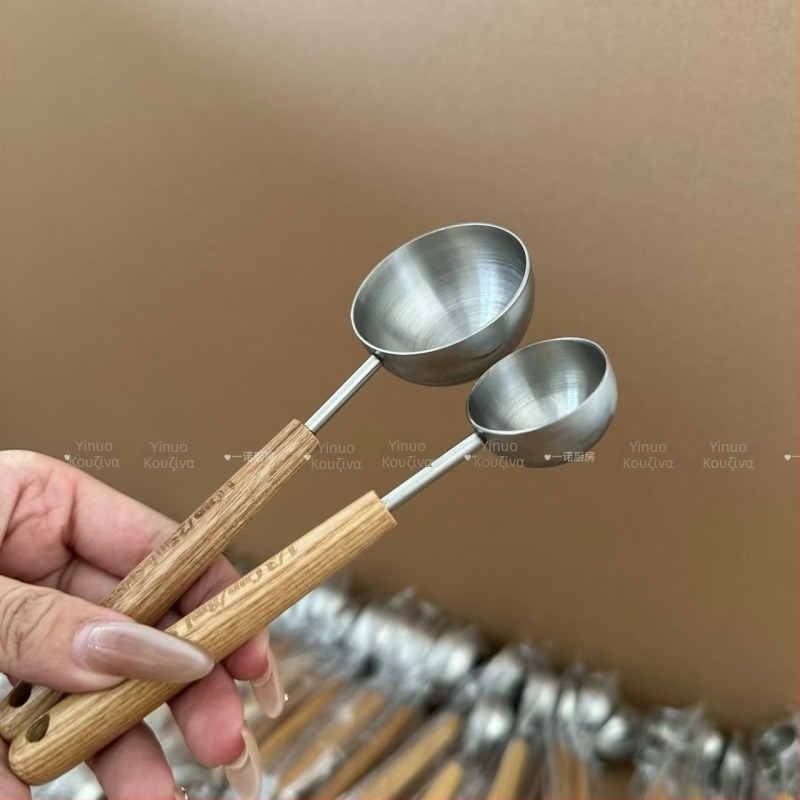 Μετρητικό κουτάλι από ανοξείδωτο ατσάλι 304, για γάλα σε σκόνη και καφέ, ακριβής μέτρηση, μοτίβο καρτούν, κατάλληλο για ενήλικες