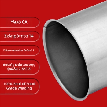 Κυκλική μεταλλική κονσέρβα γάλακτος σε σκόνη με offset εκτύπωση και εκτυπωμένο λογότυπο, χωρητικότητα 60