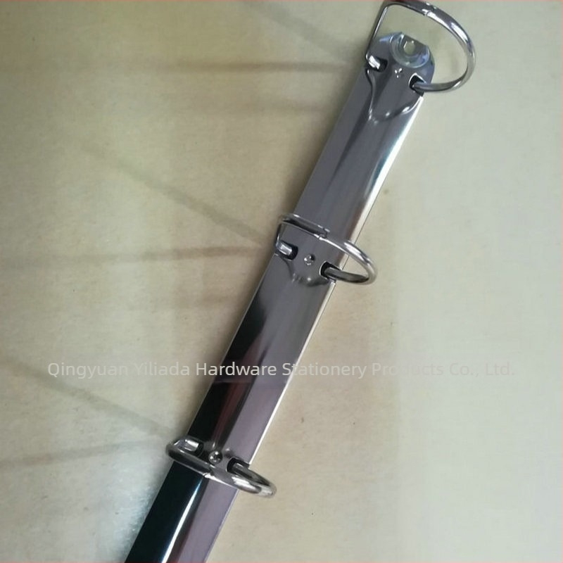 Μεταλλικό κυκλικό κλιπ PD292-4-38/26, κλιπ με 4 οπές για φακέλους και έγγραφα, προσαρμόσιμο