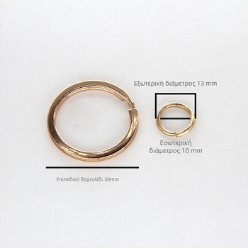 Κλιπ κλειδιών από σιδερένια σπείρα, ηλεκτροχρωμιωμένο, παραμετροποιήσιμο