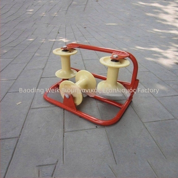 Wienke Ηλεκτρική Κατασκευή Τρικύλινδη Γωνιακή Συρόμενη Καρότσα με Αλουμινένιους Τροχούς για Γειωμένα Καλώδια σε Εργασίες Υπό Τάση