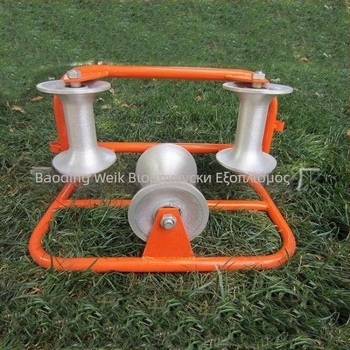 Wienke Ηλεκτρική Κατασκευή Τρικύλινδη Γωνιακή Συρόμενη Καρότσα με Αλουμινένιους Τροχούς για Γειωμένα Καλώδια σε Εργασίες Υπό Τάση