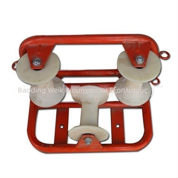 Wienke Ηλεκτρική Κατασκευή Τρικύλινδη Γωνιακή Συρόμενη Καρότσα με Αλουμινένιους Τροχούς για Γειωμένα Καλώδια σε Εργασίες Υπό Τάση