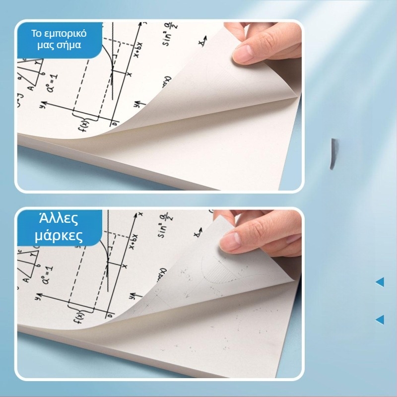 Kexing Παχύτερο Χαρτί Προσχεδίων για Μαθηματικά – Διασπώμενο Τετράδιο Προσχεδίων για Μαθητές Γυμνασίου