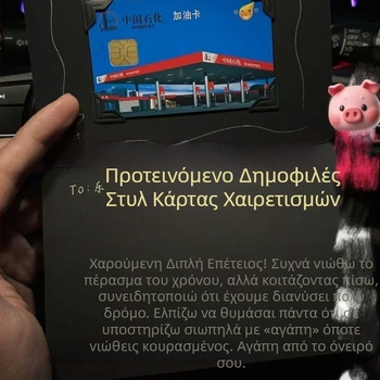 Χειρόγραφη ρομαντική ευχετήρια κάρτα με κομψό φάκελο για τον σύντροφο — Ημέρα του Αγίου Βαλεντίνου, DIY κάρτα γενεθλίων