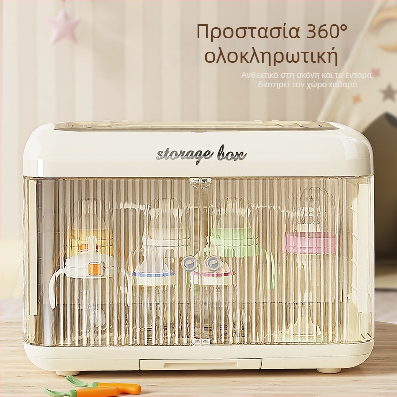 Ντουλάπι αποθήκευσης μπιμπερό, πλαστικό, διπλή πόρτα, ορθογώνιο σχήμα, εγκατάσταση στο γραφείο