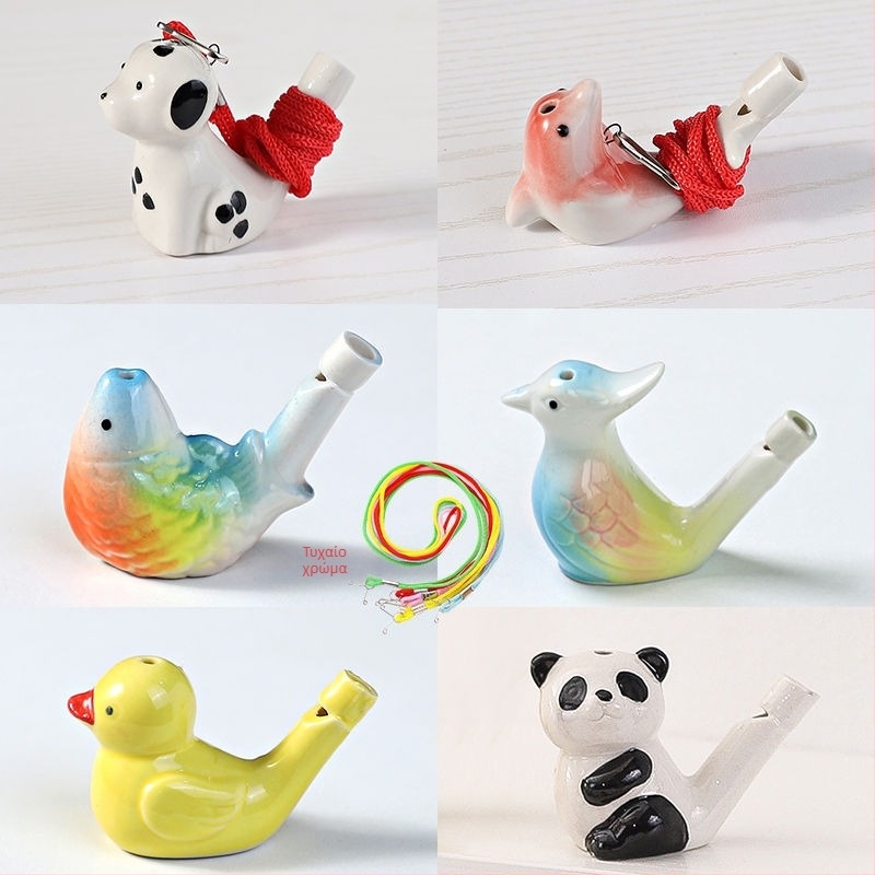 Κεραμικό σφυρίχτρο-πούλι νερού — διακοσμητικό παιχνίδι-σήμα για σκηνικό τοπίο; ιδανικό προσωπικό δώρο για συναδέλφους, φίλους, παιδιά ή συμμαθητές (Enshi); κατάλληλο για τη γιορτή των δασκάλων, την Εθνική εορτή και την Ημέρα των Παιδιών; τέλειο για αναμνήσ