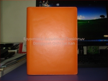 Εξατομικευμένο σημειωματάριο με κάλυμμα από δέρμα/ψεύτικο δέρμα, με ανοιχτά φύλλα, Forest χαρτί 80 g, εκτύπωση λογότυπου