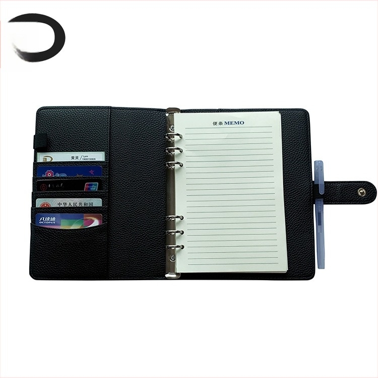 Great Qin DQ-6645 φάκελος με αποσπώμενα φύλλα, σημειωματάριο με επένδυση από συνθετικό δέρμα, 80 g χαρτί, 50–100 σελίδες, επιχειρηματικό γραφείο