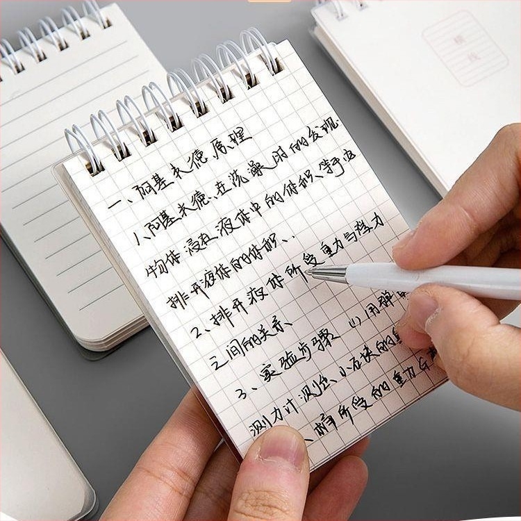 Μικρό τσεπικό σημειωματάριο με οριζόντιο πλέγμα, αναδιπλούμενο, χωρίς κόλλα, κατασκευή από χαρτόνι-μπλόκ, χωρίς άδεια IP