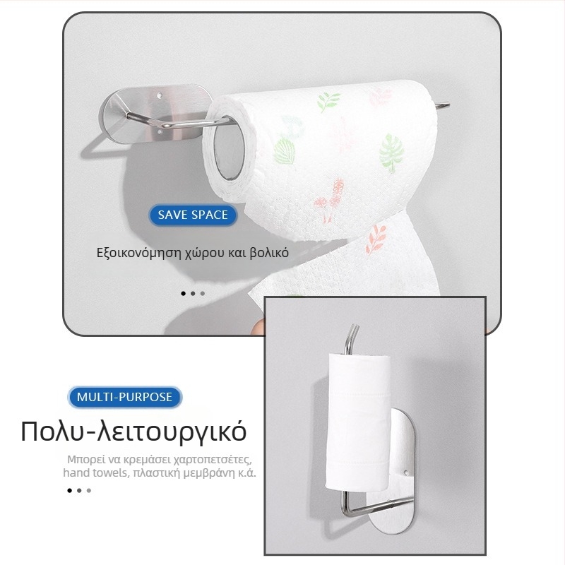 Ράφι κουζίνας από ανοξείδωτο ατσάλι, εγκατάσταση χωρίς διάτρηση, ένα επίπεδο, μοντέλο SXZJ, φορτίο 3 kg, φινίρισμα βουρτσισμένο