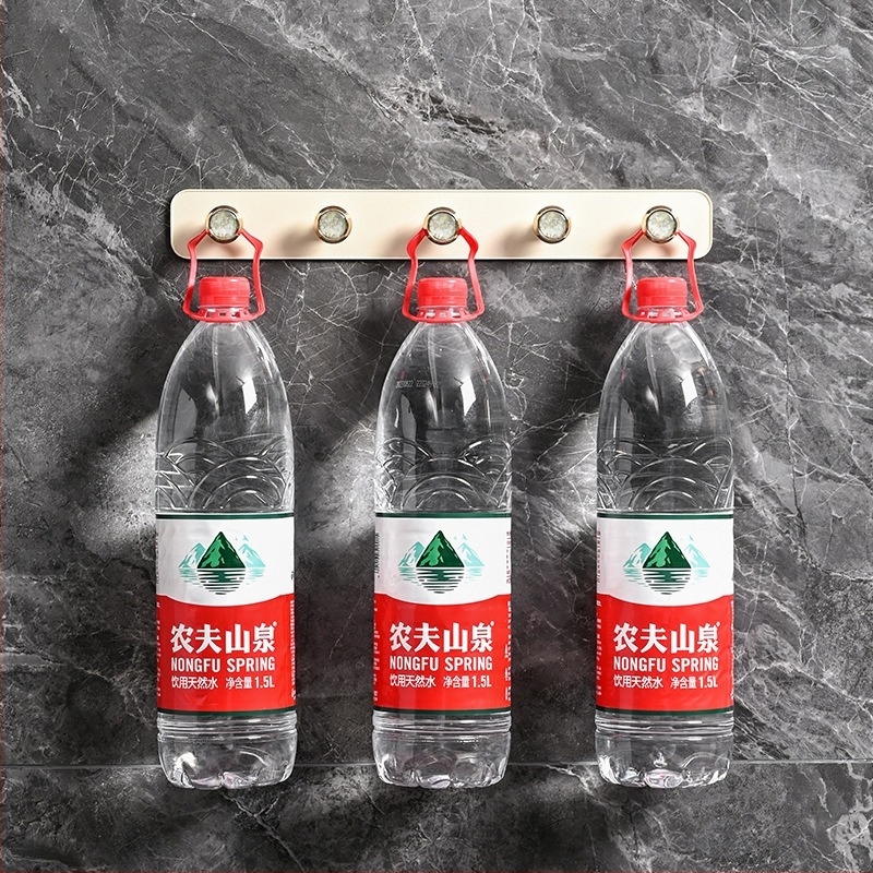 Beizhiou Κρεμάστρα τοίχου με κόλλα – ABS, πολυσειρά σχεδίαση (πάνω από 3 σειρές), στυλ Light Luxury, μέγιστη αντοχή 3 kg, για τοίχο ή πόρτα