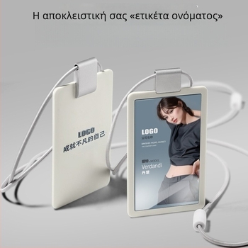 YLKO Αναδιπλούμενη θήκη για κάρτα ταυτότητας με λουράκι λαιμού