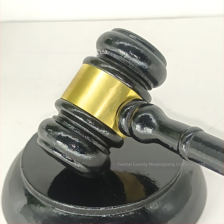 Σφυρί δικαστικού τύπου από μασίφ ξύλο - ξύλο λωτού, μοντέρνο μινιμαλιστικό διακοσμητικό αντικείμενο, βάρος 0,26 kg