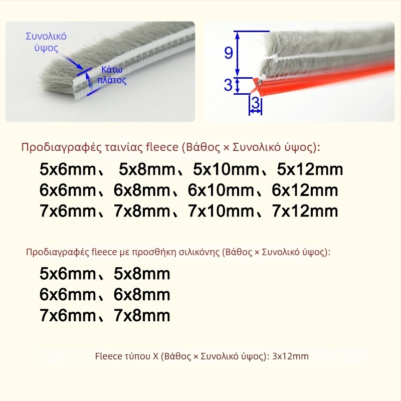 Λωρίδα στεγανοποίησης για πόρτες και παράθυρα, κράμα αλουμινίου, μοντέλο YL-MTPT, ανθεκτικότητα στη φθορά και στη γήρανση, στεγανοποίηση, αντίσταση σε κρούσεις και ηχομόνωση